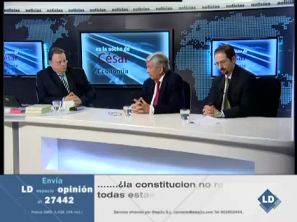 Es la noche de César: Tertulia económica con Manuel Llamas y Roberto Centeno - 23/09/10