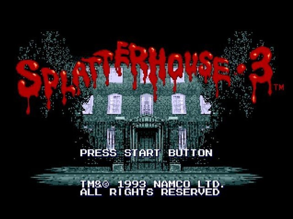 Walkthrough Splatterhouse 3 [Stage 1 : Mansion 1st floor] Jennifer !