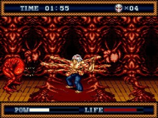 Walkthrough Splatterhouse 3 [Stage 2 : Mansion 2nd floor] The giant Boreworm
