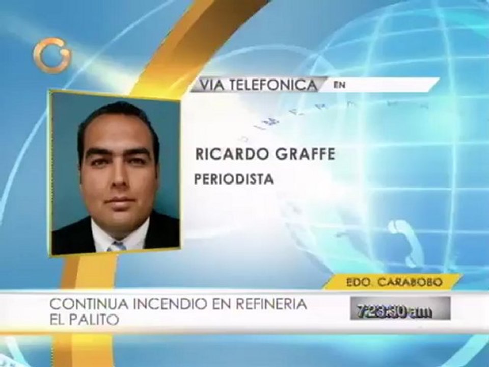 Sigue el incendio en la refinería El Palito