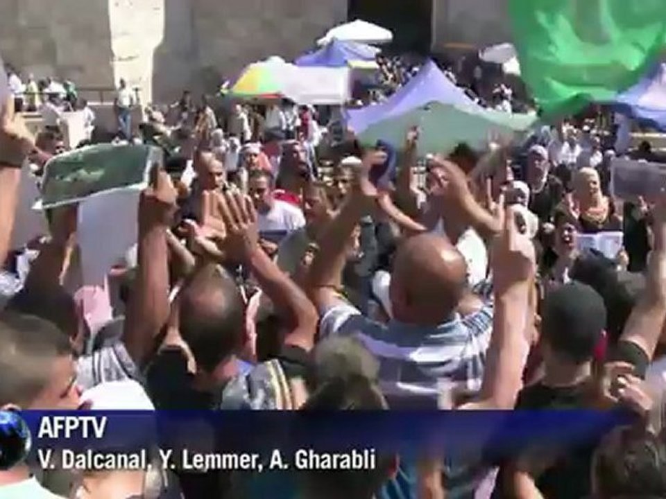 Protestos em Jerusalém oriental