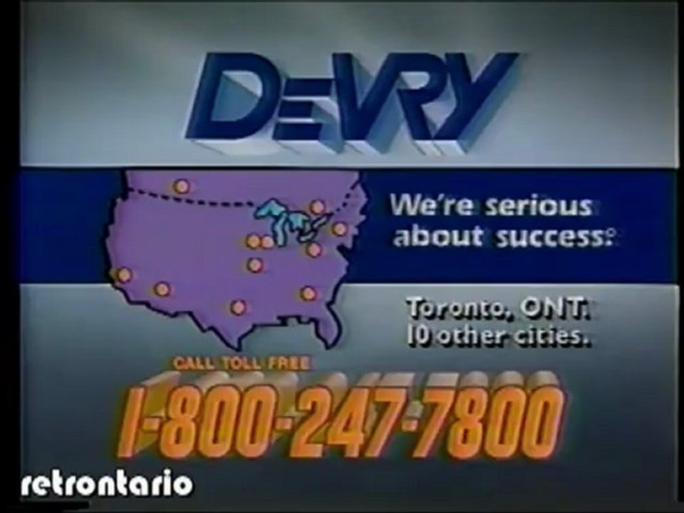 Devry We're Serious About Success 1991