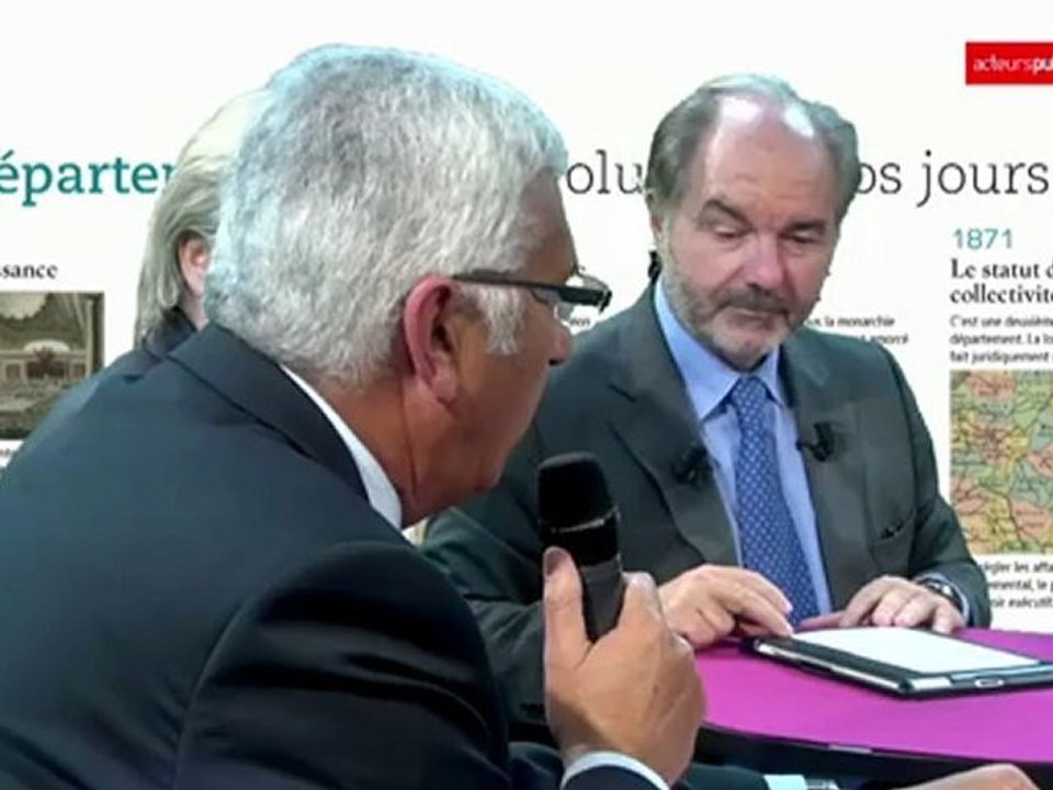 82e congrès de l'ADF : Marie-Françoise Perol-Dumont, Présidente du conseil général de la Haute-Vienne et Claude Bertaud, Président du conseil général de la Vienne