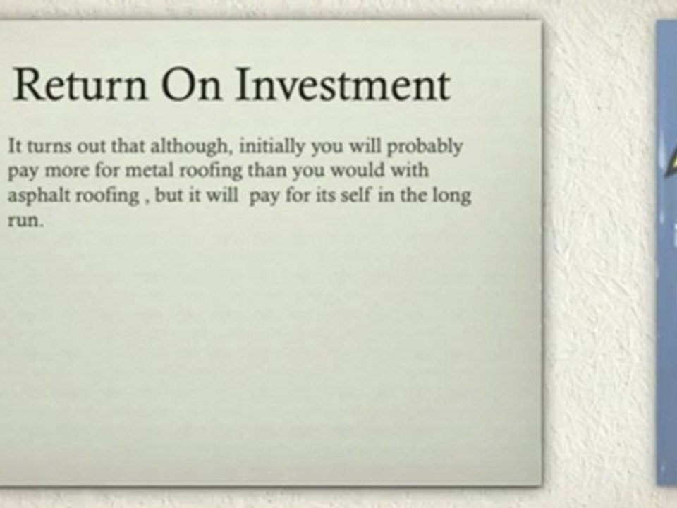 Fundamentals of Metal Roofs