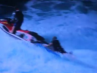 30-40 foot waves ridden in complete darkness