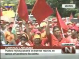 (Vídeo) Pueblo del Estado Bolívar marcha en apoyo al candidato Hugo Chávez