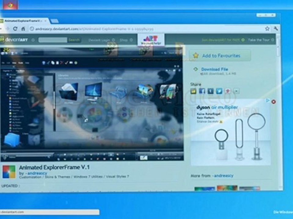 Windows: Explorerframe austauschen