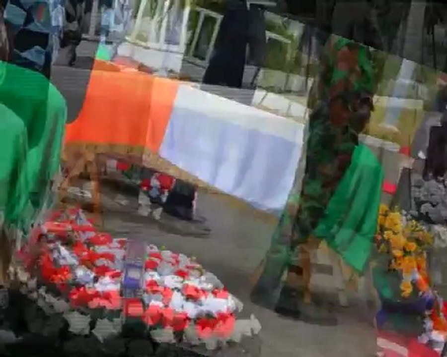 Cérémonie d'hommage aux FRCI  tombés sur le champ d`honneur