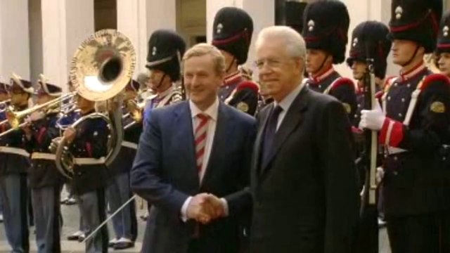 Roma - L'arrivo del primo Ministro della Repubblica d'Irlanda, Enda Kenny (21.09.12)