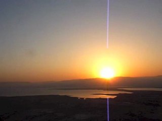 Sunrise on the dead sea - Massada - Israel