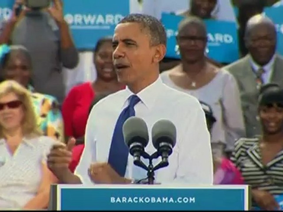 President Barack Obama on Mitt Romney's 'inside job'