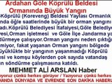 Ardahan Göle Köprülü Beldesi Ormanında Büyük Yangın / ardahan son dakika haber