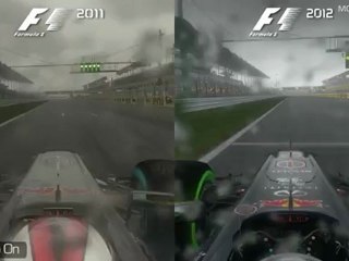F1 2011 vs F1 2012 - Hungaroring (Wet)