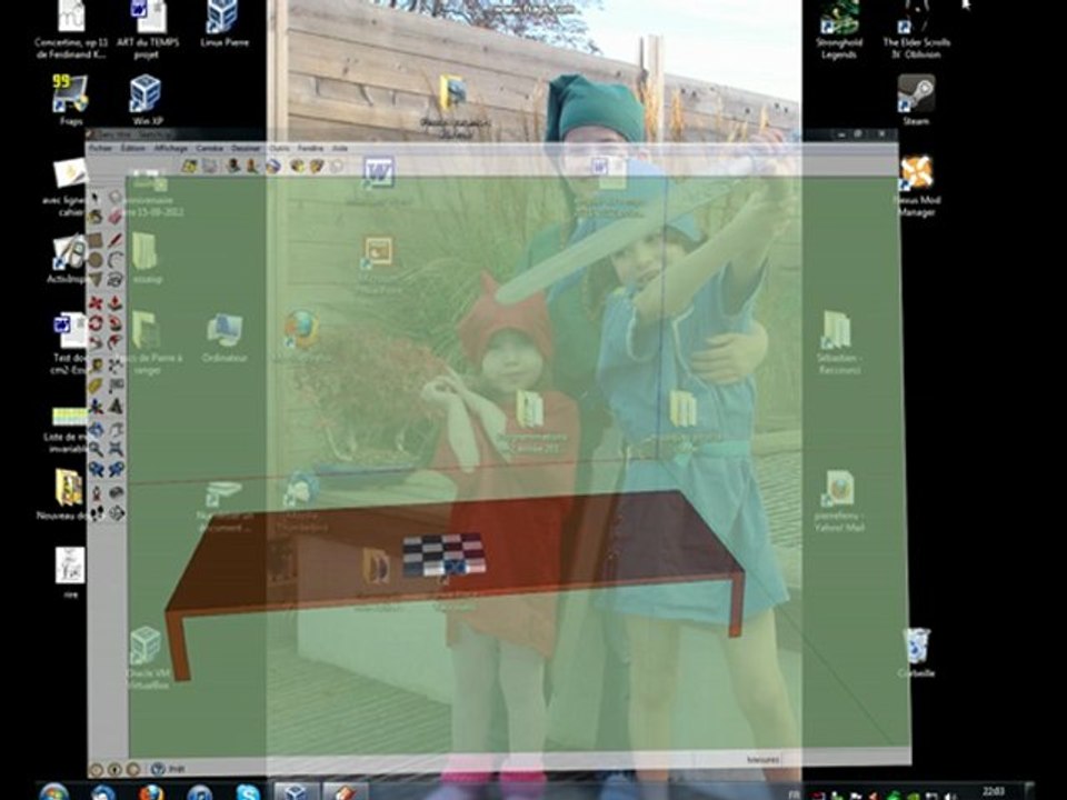 Crée une table à Google Sketch Up