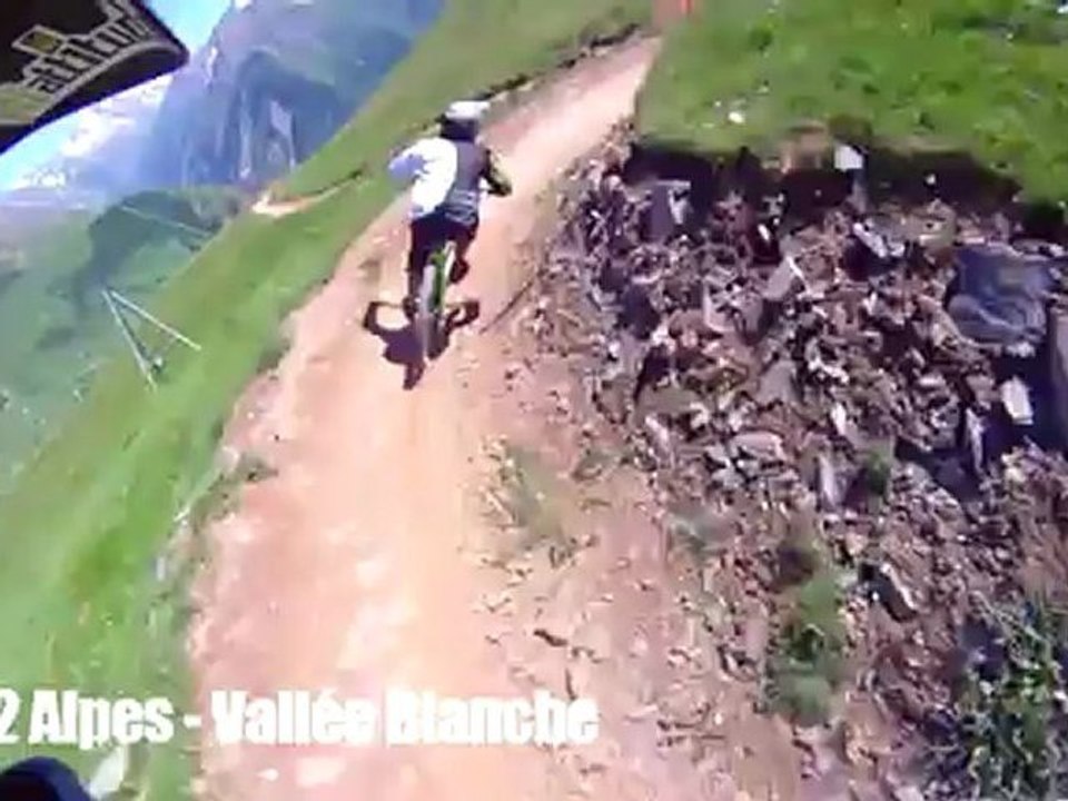 Les 2 Alpes, roulage au Mondial du VTT 2012