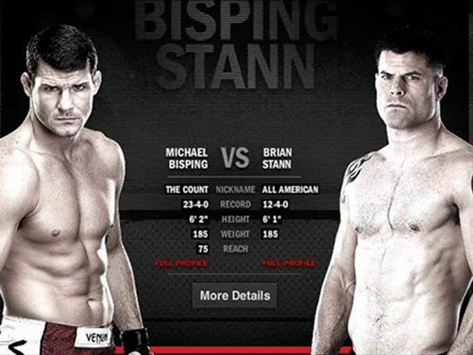Watch Michael Bisping vs. Brian Stann Live Streaming Online