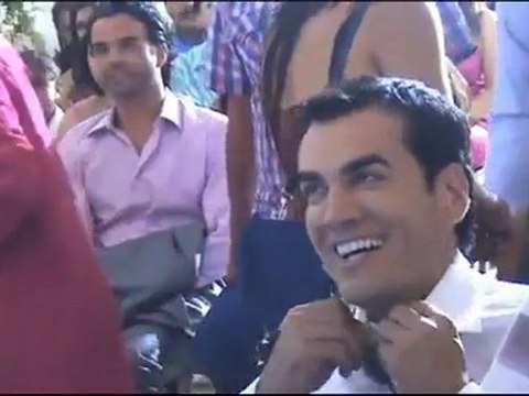 David Zepeda @davidzepeda1 y elenco de LFDD detrás de cámaras