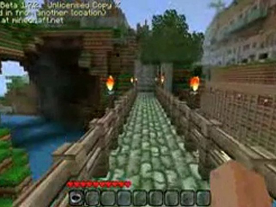 minecraft visite ratee de  la map ghibli world