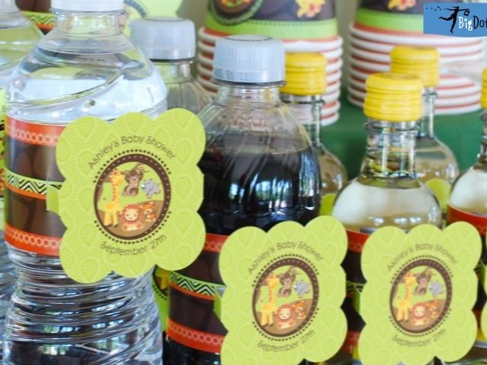Personalized Baby Shower Water Bottle Labels