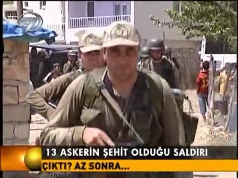 13 ASKERİN ŞEHİT OLDUĞU SALDIRI