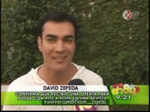 David Zepeda @davidzepeda1 no posa para revista ni se casa