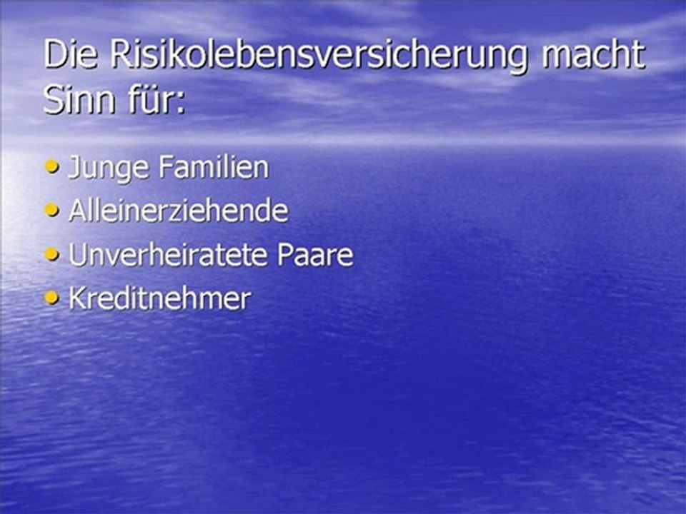 Risikolebensversicherung