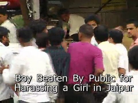 Boy Beaten For Harassing A Girl in Jaipur