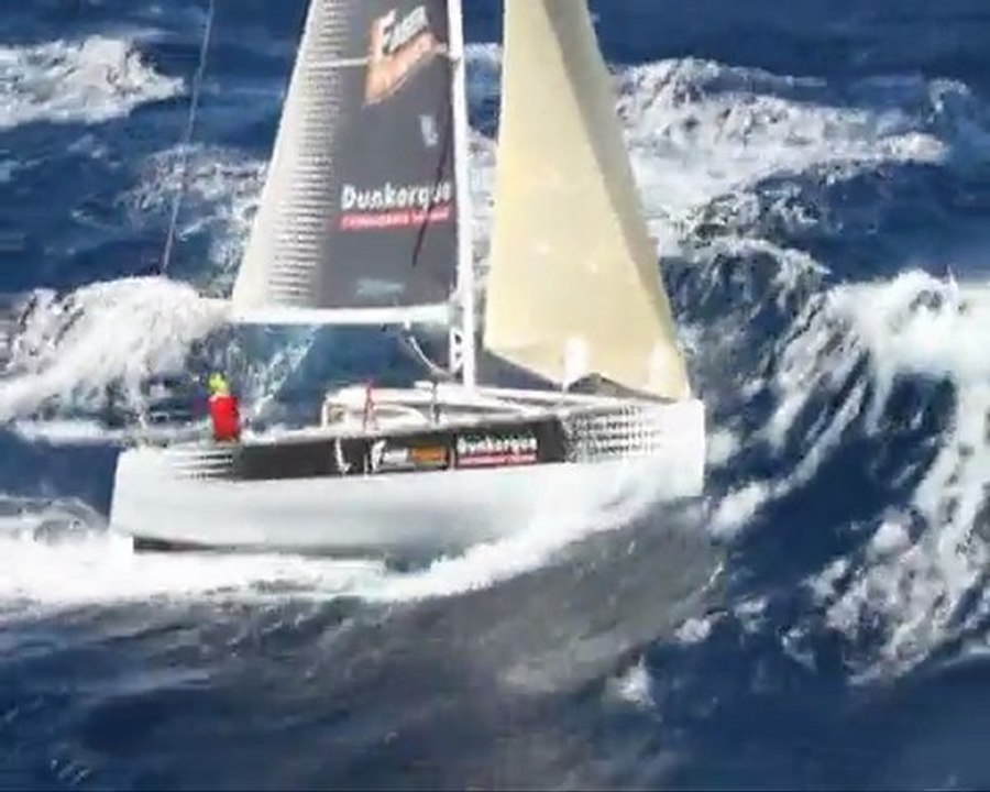 Thomas Ruyant vu du ciel