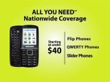 Straight Talk with Nationwide coveraga , affordable cellphones and pre-paid plans to choose.
