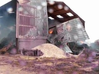Un incendie ravage un hangar agricole à Châtillon-sur-Morin le 19/07/2011