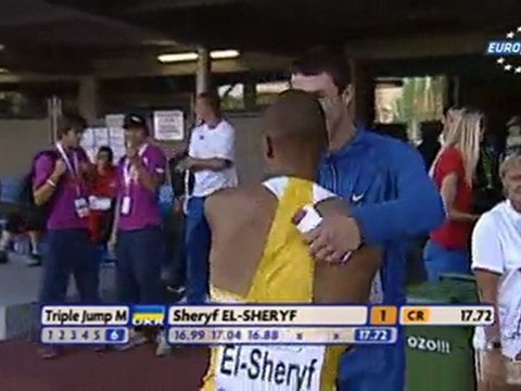 Sheryf EL-Sheryf 17.72 Triple Jump Men Final European Athletics U23 Championships Ostrava 2011 - MIR-LA.com