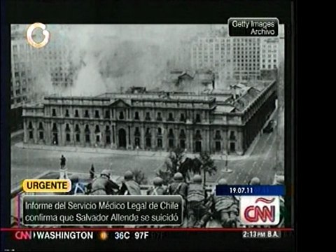 Confirmado suicidio de Allende