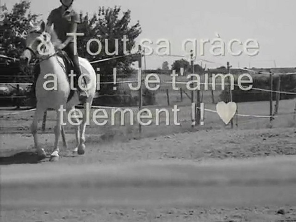 Flavie & Frimousse ! Mais la vidéo est- dédier a Malice une ponette qui représentait tout pour Flavie !