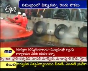 Ships Drowned In Sea At China