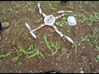 quadrocopter DH onboard, Field flying
