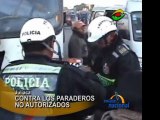 Choferes de buses sigue operando en paraderos no autorizados en Juliaca