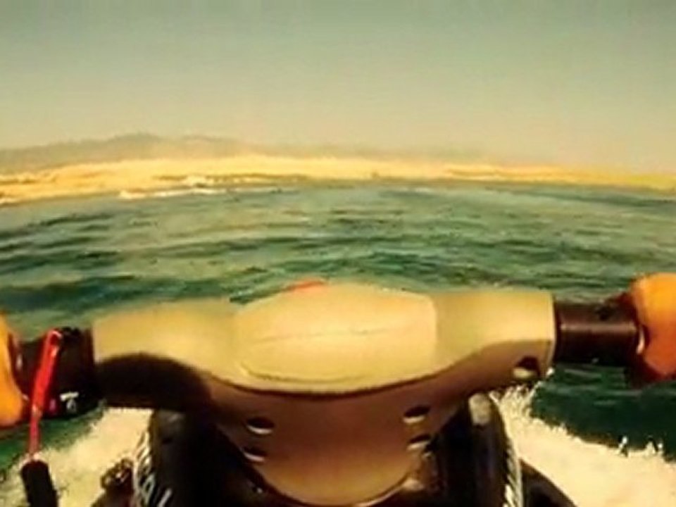 Jean-Louis and Mig riding Sea Scooter