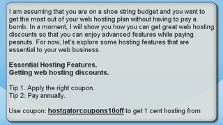 How To Get Great Web Hosting Discounts And Rebates