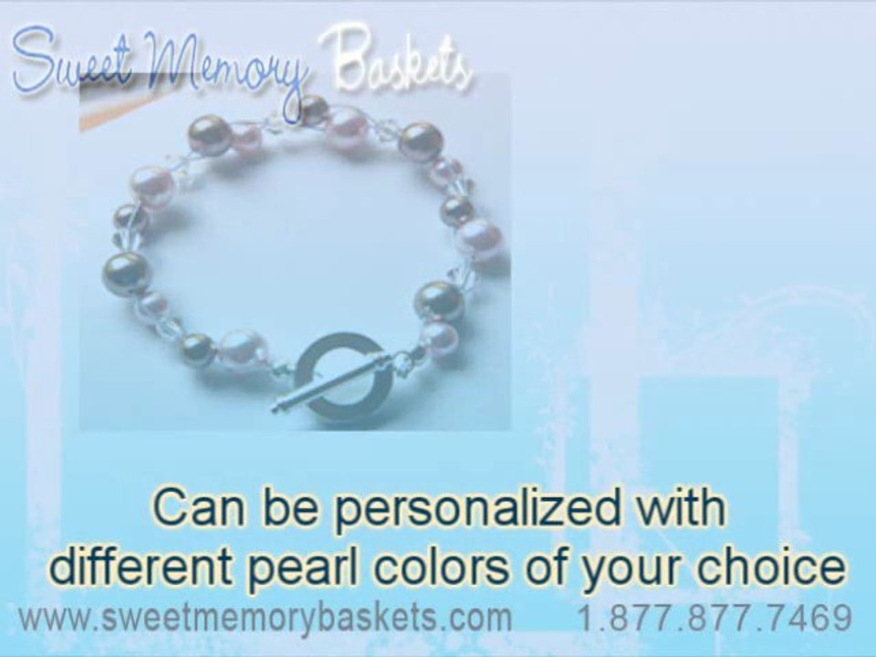 Beautiful Colored Swarovski Pearl Bracelet