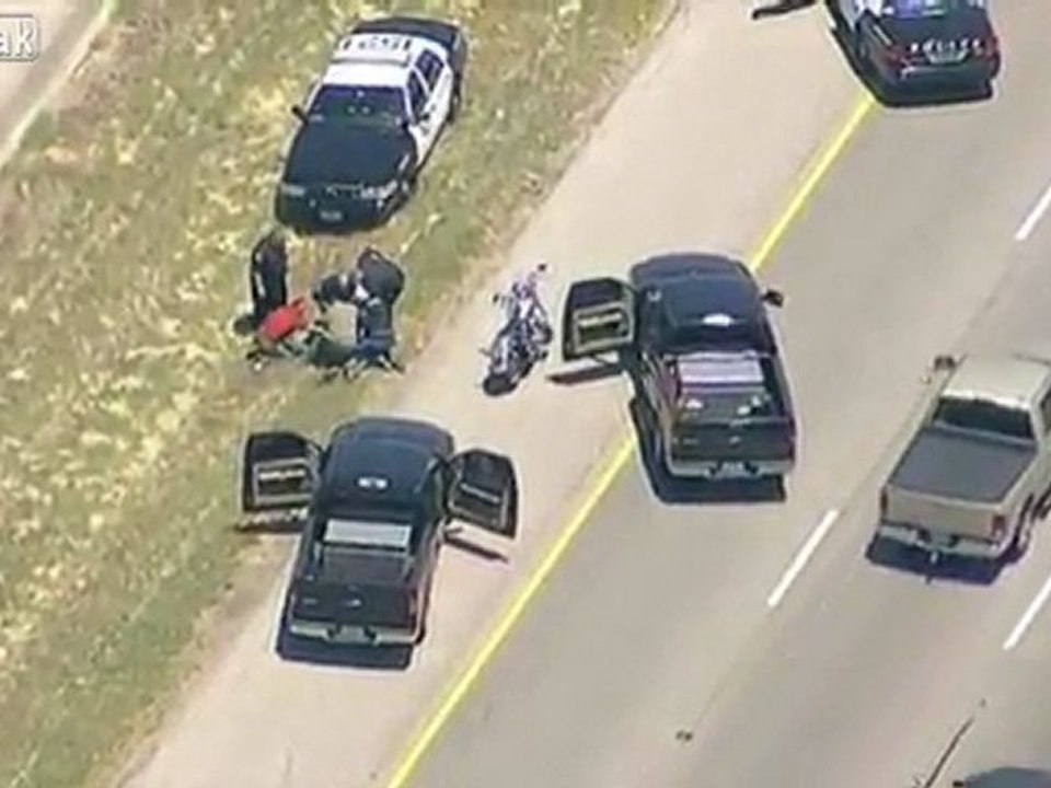 Biker geschnappt Nach 45 Minute Chase