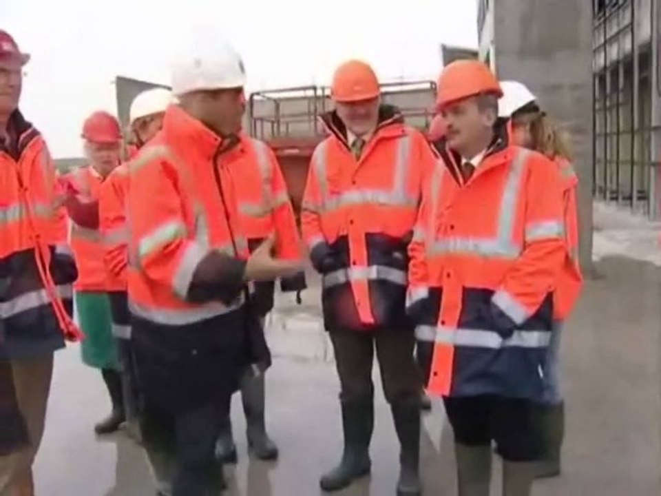Visite de chantier du futur hopital de Calais