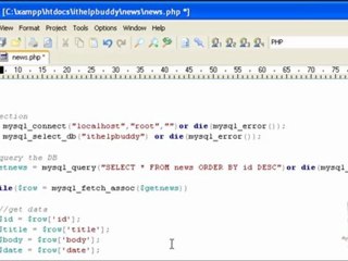Create News feature using PHP part 2