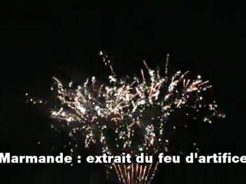 Marmande : feu d'artifice du 14 juillet
