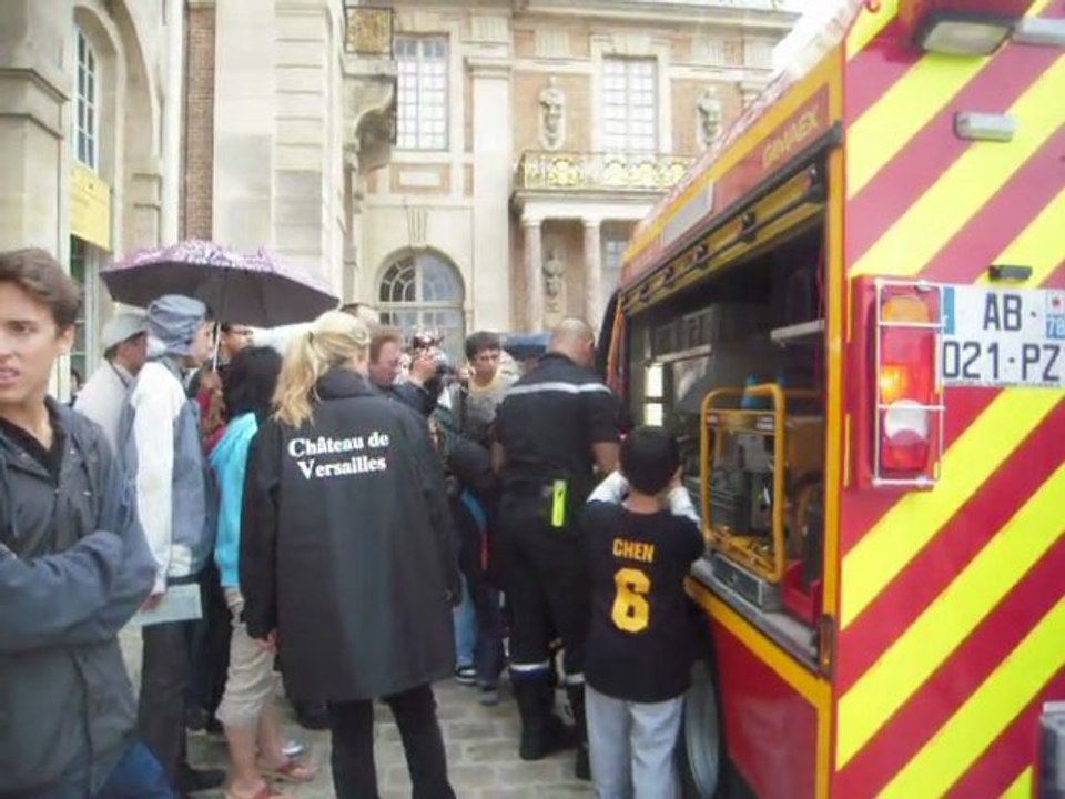 Sauvetage d'un oiseau à Versailles