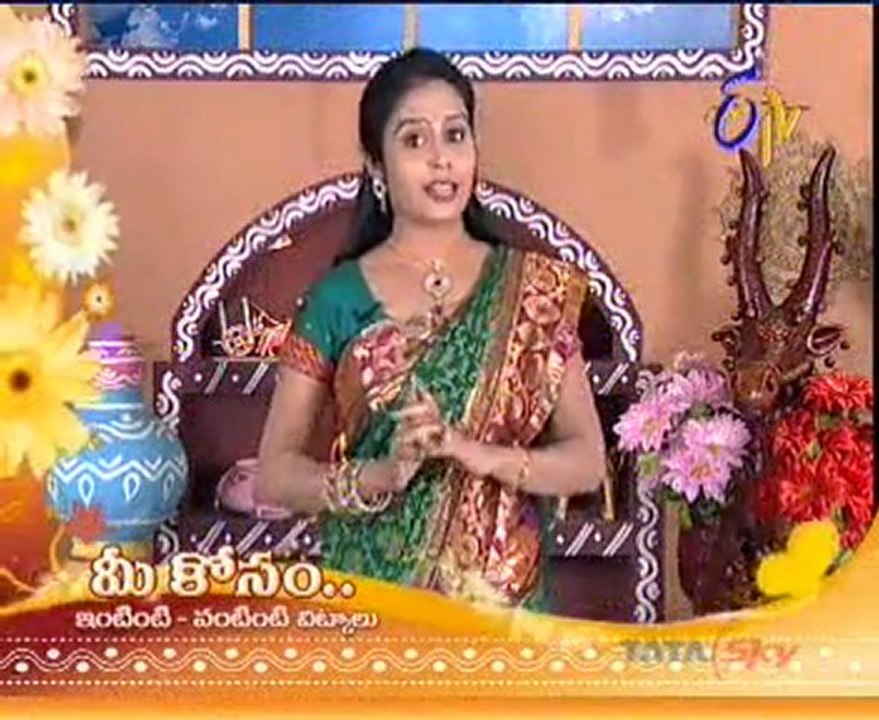Etv Abhiruchi-Pindi Vantalu,Urinche Vanta,Good food,Sweet Snacks - 03