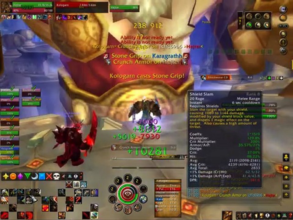 [WOTLK] Ulduar - Kologarn wipe