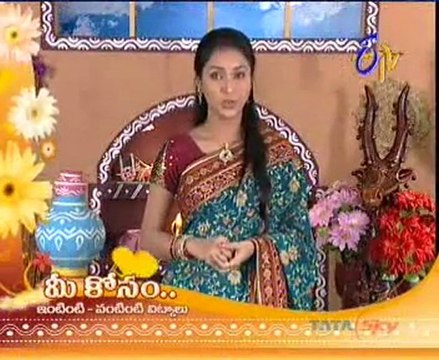 Etv Abhiruchi-Pindi Vantalu,Urinche Vanta,Good food,Sweet Snacks-02
