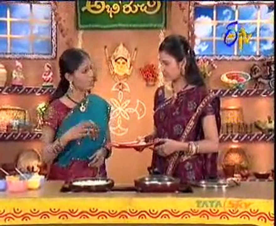 Etv Abhiruchi-Pindi Vantalu,Urinche Vanta,Good food,Sweet Snacks-01