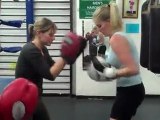 BOXING AT HOME- Mp3 workout routine on a punching bag