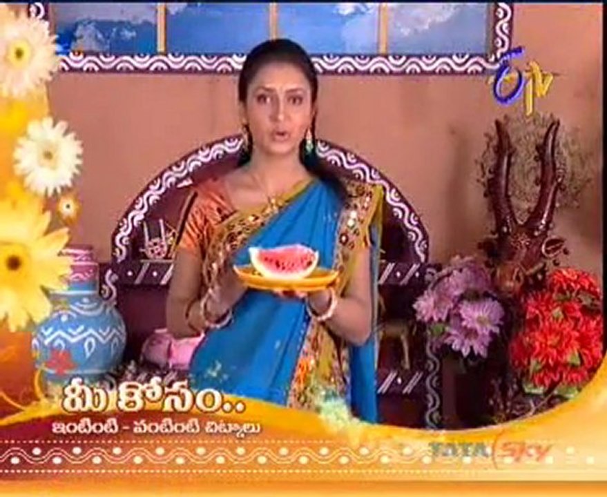 Etv Abhiruchi-Pindi Vantalu,Urinche Vanta,Good food,Sweet Snacks-01